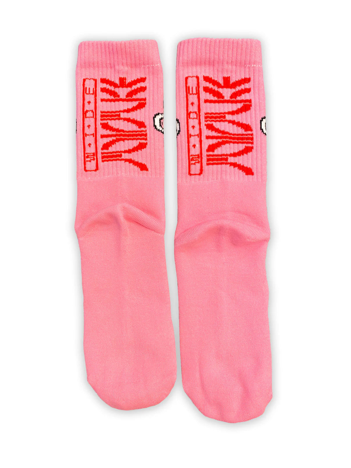 Pink Flower Socks
