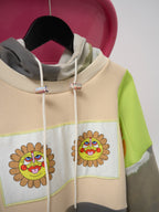 UPCYCLING ONEOFF FLOWERPRINT HOODIE
