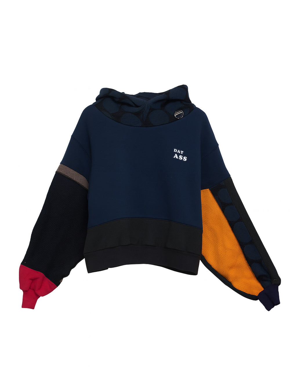 UPCYCLING ONE OFF PRINT DAT ASS HOODIE