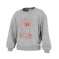 PEACE SWEATER ASH/RED