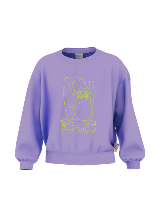 PEACE SWEATER LILA