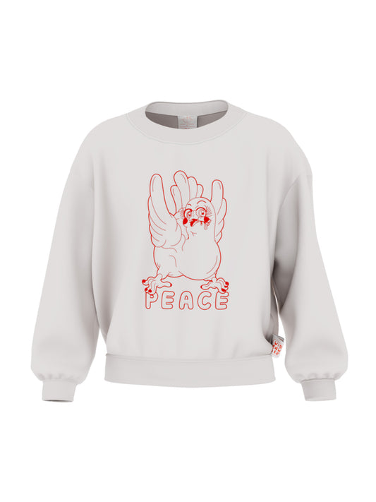 PEACE SWEATER WHITE