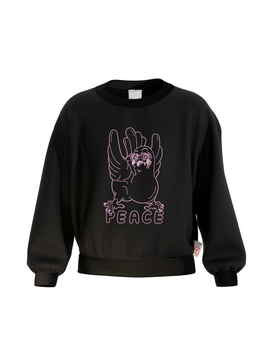 PEACE SWEATER BLACK
