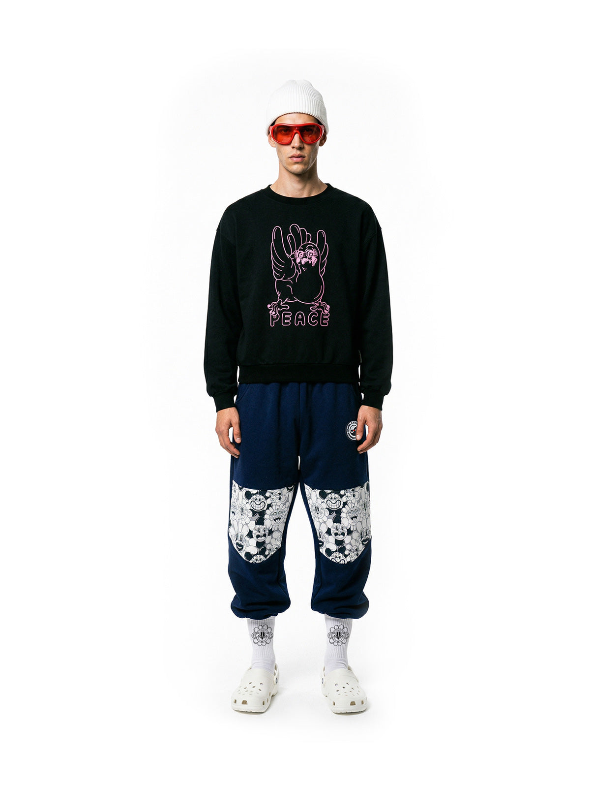 Flower Pant Heavy Sweat Midnight Blue