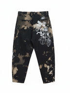 UPCYCLING ONE OFF BLACK BLEACHED DENIM