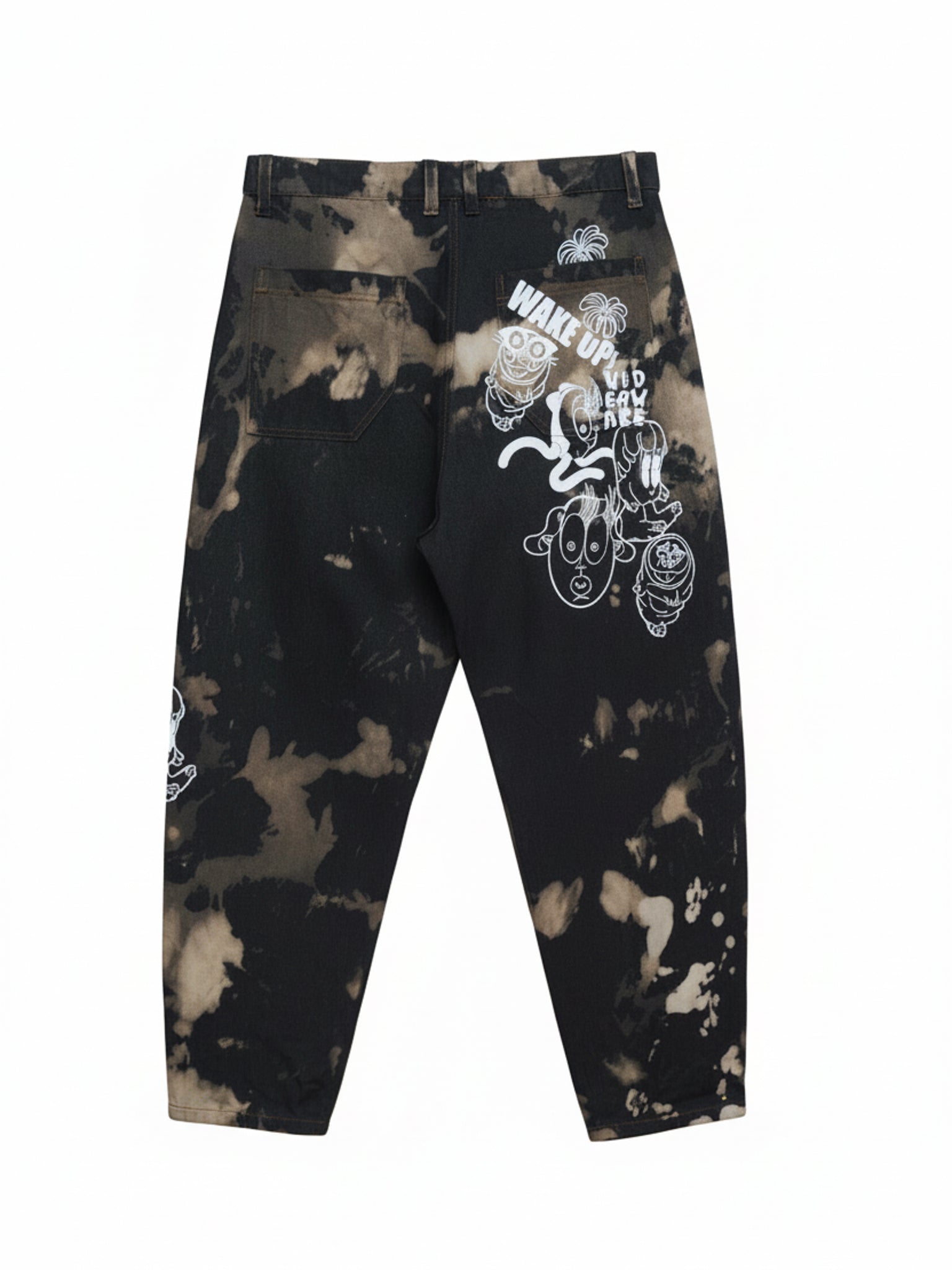 UPCYCLING ONE OFF BLACK BLEACHED DENIM