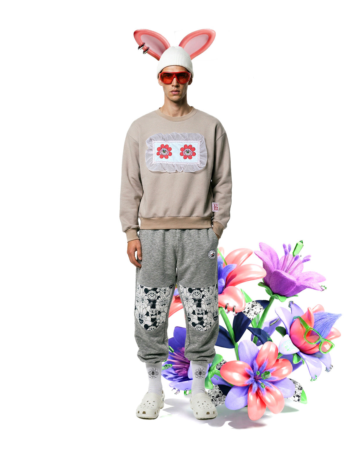 Flower Pant Heavy Sweat Soft Heather