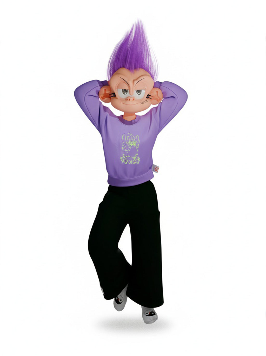PEACE SWEATER LILA