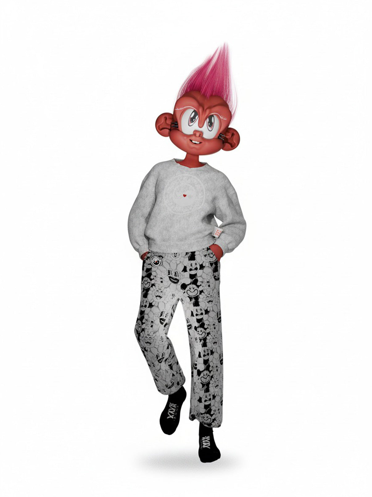 PUFFY YING SWEATER GREY