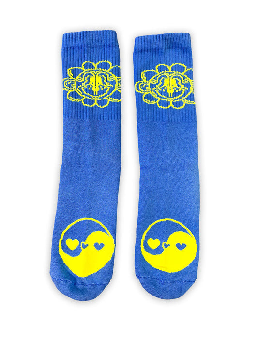 Blue Flower Socks