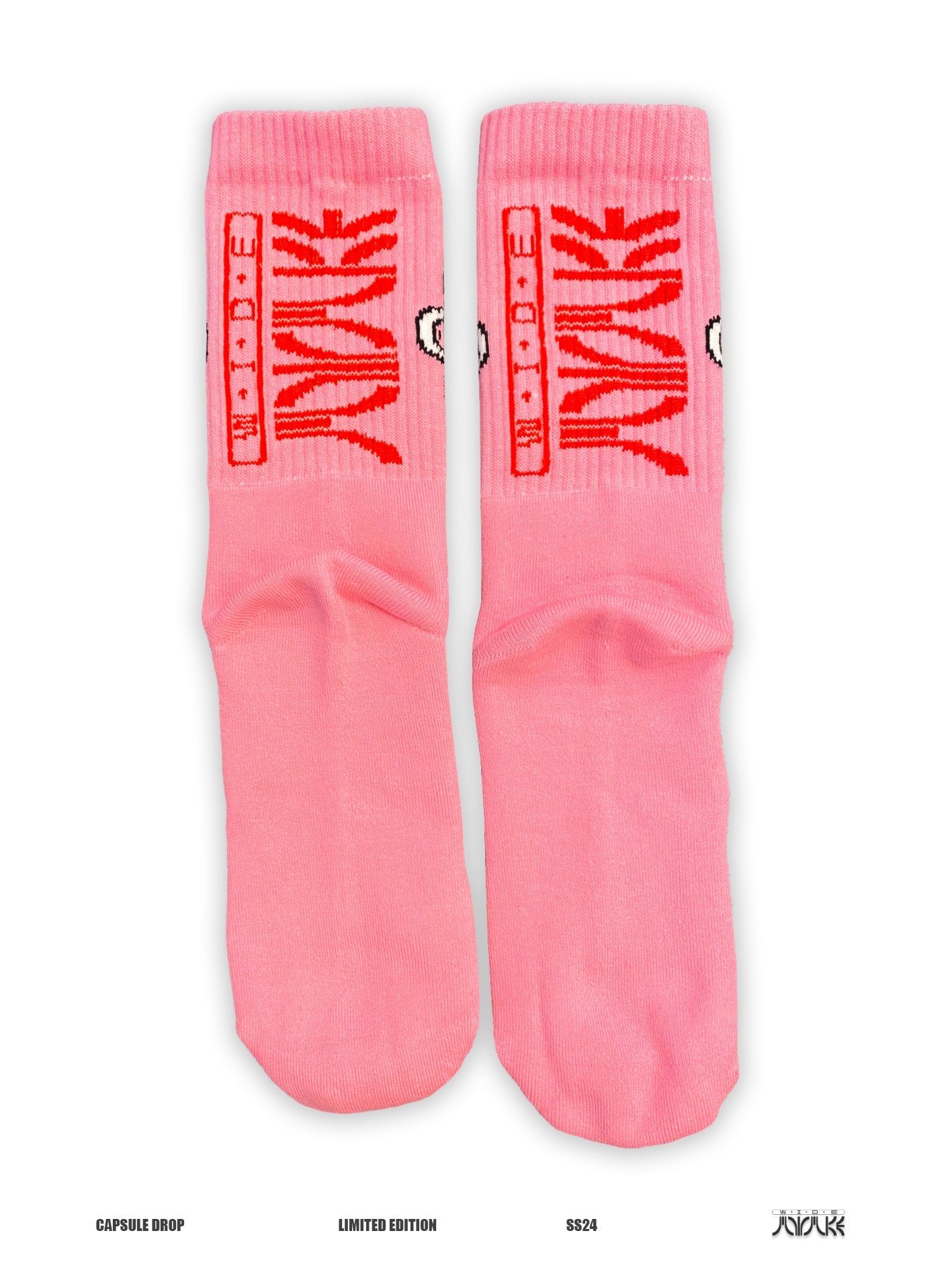 Pink Flower Socks