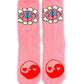 Pink Flower Socks