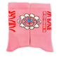Pink Flower Socks